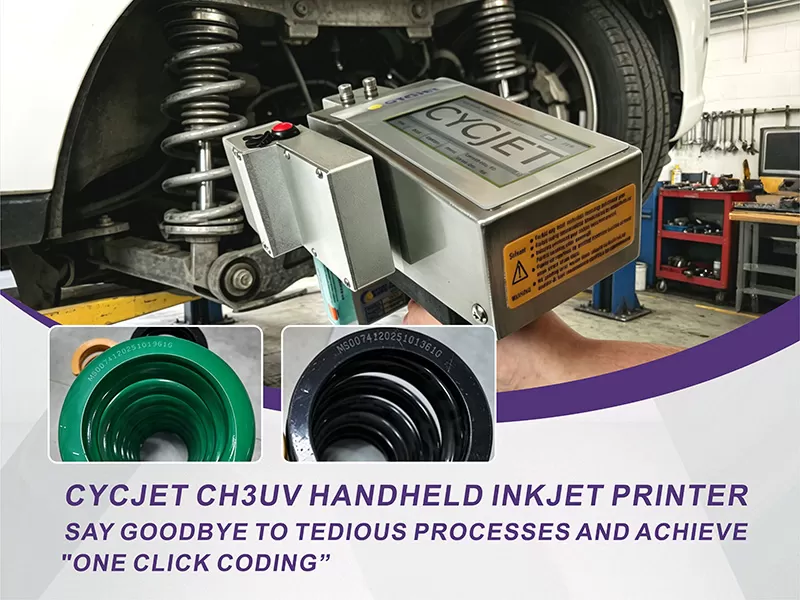 CYCJET CH3UV HANDIMPRIMANTE À INJECTION D’ENCRE PORTABLE</p><p><br></p><p><strong>Impression sérigraphique traditionnelle contre imprimante à injection d’encre portable CH3UV : comparaison de cinq avantages fondamentaux</strong></p><p><br></p><p><strong>1. Adieu aux procédés encombrants, passez à « l’encodage en un seul clic »</strong></p><p>Sérigraphie traditionnelle : nécessite plus de dix étapes, notamment la fabrication du cliché, l’étirage du cadre, l’exposition, le mélange des encres, l’impression manuelle, le séchage et le nettoyage ultérieur du cadre. À chaque changement de lot ou de modèle, un nouveau cliché sérigraphique doit être fabriqué, ce qui est long et coûteux en main-d’œuvre.</p><p>Imprimante à injection d’encre portable CH3UV : fonctionne entièrement en mode numérique, sans nécessiter de fabrication de cliché ni de dispositifs de fixation. L’opérateur n’a qu’à saisir du texte ou importer des données via une clé USB ou un réseau pour imprimer directement sur la surface à marquer. Le passage d’un lot à un autre ne prend que quelques secondes.</p><p><br></p><p><strong>2. Prend en charge les « données variables » et les codes-barres dynamiques</strong></p><p>Sérigraphie traditionnelle : ne permet d’imprimer que des motifs ou des textes entièrement fixes et statiques ; elle est fondamentalement incapable de répondre aux exigences modernes de traçabilité telles que « un article, un code » ou la génération en temps réel d’horodatages de production.</p><p><a href=